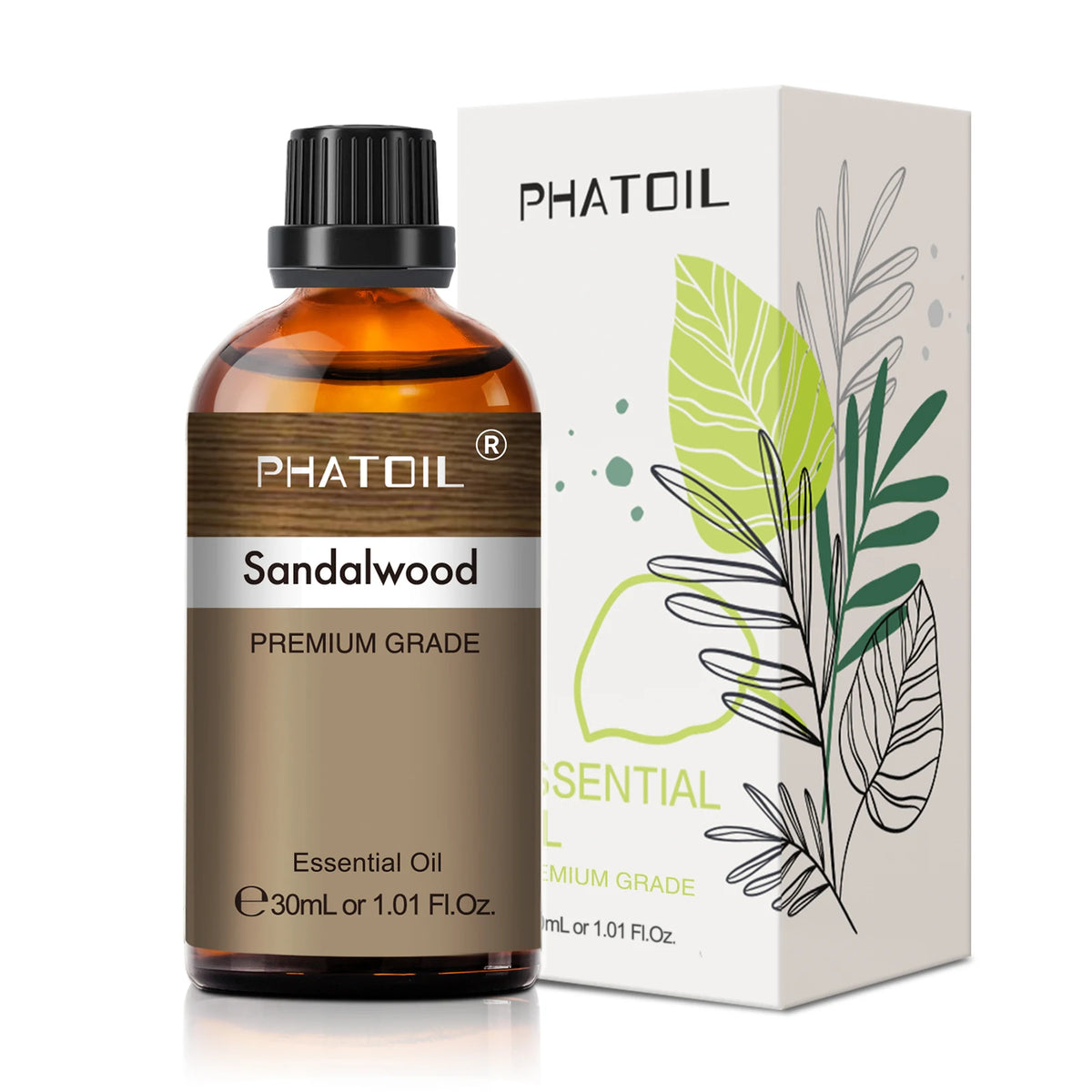 PHATOIL 1PCS Aromatherapy Essential Oil 30ml Lemon Eucalyptus Lavender Bergamot Jasmine Juniper Rose Vanilla Aroma Essential…