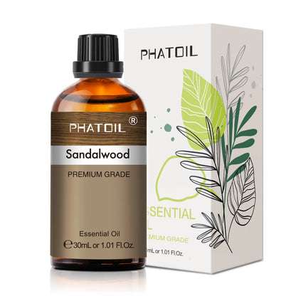 PHATOIL 1PCS Aromatherapy Essential Oil 30ml Lemon Eucalyptus Lavender Bergamot Jasmine Juniper Rose Vanilla Aroma Essential…