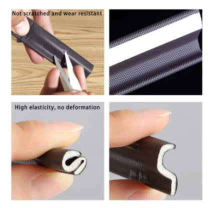 New 40M Acustic Foam Window Sealing Strip for Casement Window Seal Soundproof Foam S Weather Stripping Door Seal Gap Filler…