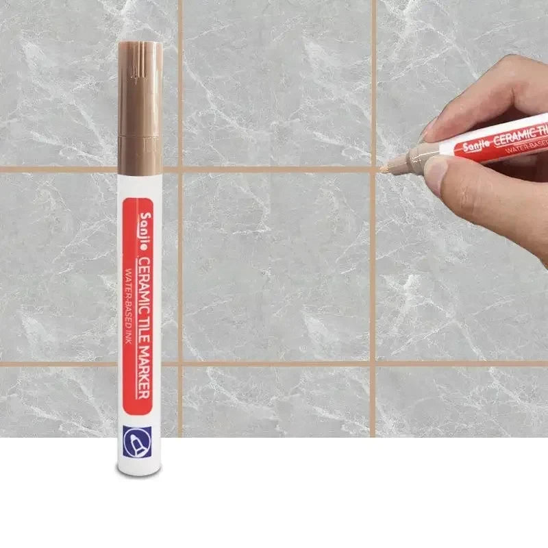 1/3 Pcs Waterproof White Marker Pen Wall Seam Repair Tiles Grout Markers Pens Floor Bathroom Decontamination Paint Brush Too…