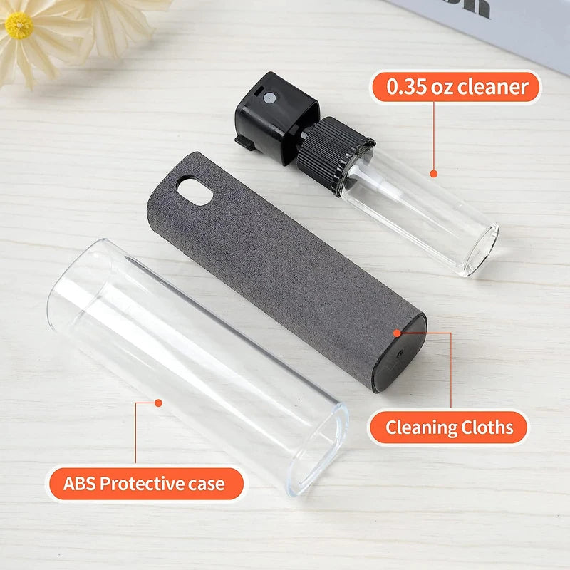 2 in 1 Microfiber Screen Cleaner Spray Bottle Mobile Phone Tablet Computer Microfiber Cloth Cleaning Wipes For iPhone Samsun…