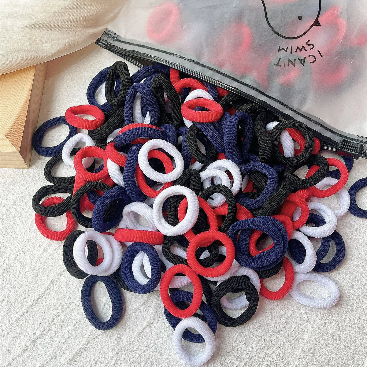 20/50pcs Kids Elastic Hair Bands Girls Sweets Scrunchie Rubber Band for Children Hair Ties Clips Headband Baby Hair Accessor…