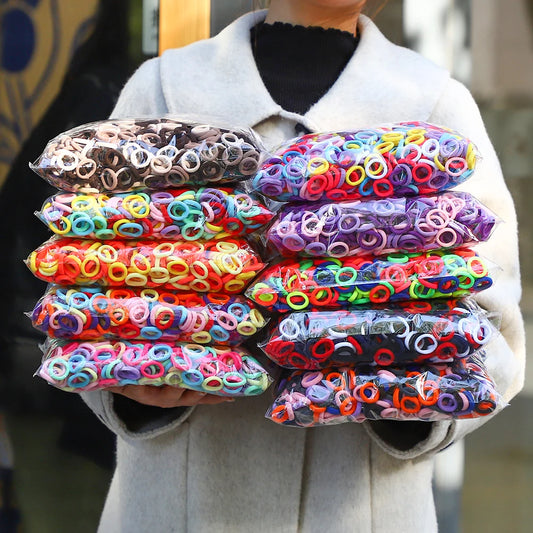 20/50pcs Kids Elastic Hair Bands Girls Sweets Scrunchie Rubber Band for Children Hair Ties Clips Headband Baby Hair Accessor…