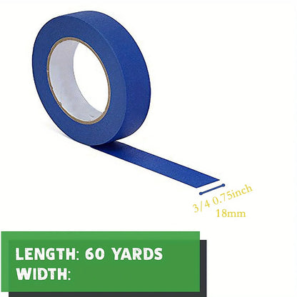 Blue Painters Tape, 1/2 inch,3/4 inch,1 inch,2 inch, Multi Size Painting Masking Tape, Clean Release Paper Tape for Home - i…