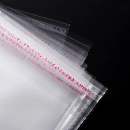 100pcs/lot Transparent Self Adhesive Seal Bags OPP Plastic Cellophane Bags Gifts Bag & Pouch Jewelry Packaging Bags - image 4