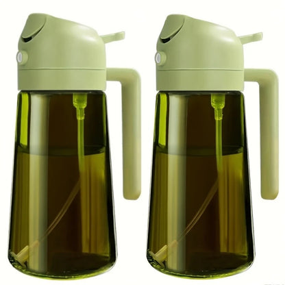 Olive Oil Spray Bottle for Oil Bottle Pouring for Cooking Oil Spices Camping Dispenser with Automatic Lid Spice Shaker - ima…