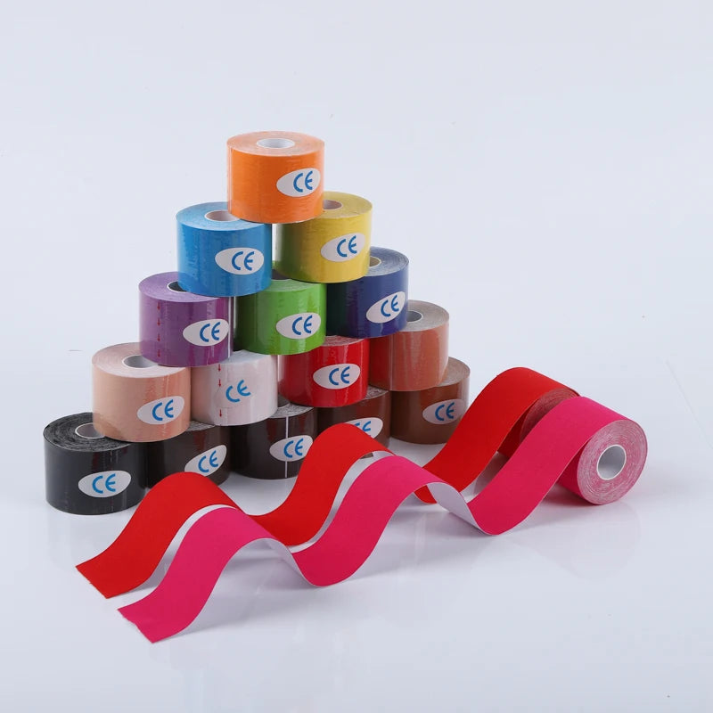 Sports Waterproof Kinesiology Tape Stickers Athletic Bandage Muscle Recovery Protector Strapping Pain Relief Tennis Gym - im…
