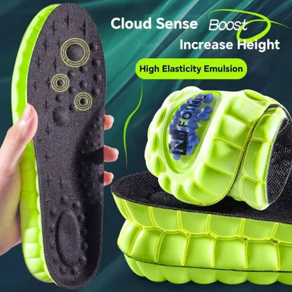 1Pair 4D Cloud Sport Insoles for Shoes PU Air Cushion Sole Soft Shock Absorption Deodorant Breathable Running Orthopedic Ins…