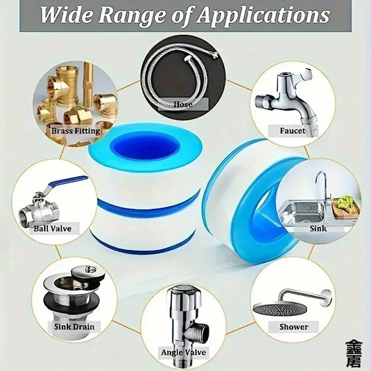 10 PCS Seal Tape Thread Seal Waterproof Leak Tape Duct Tape Plumbing Fitting Oil-Free Repair Tool Adhesives Sealants - image…