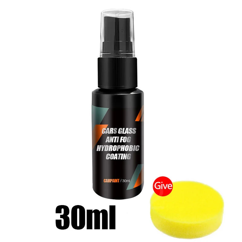 Car Glass Anti-rain Water Spray Repellent Nano Coating Hydrophobic Waterproof Agent Oil Film Removing Auto Glass Film Agent…