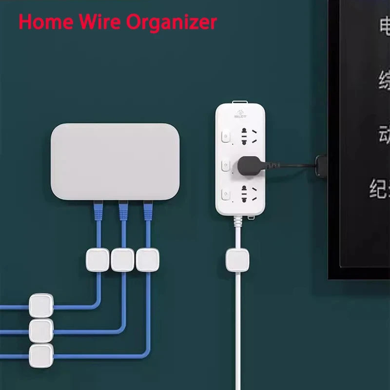 Magnetic Cable Clip Cable Holder Adhesive Wire Keeper Cord Cable Organizer for Home Office Under Desk Management - image 4