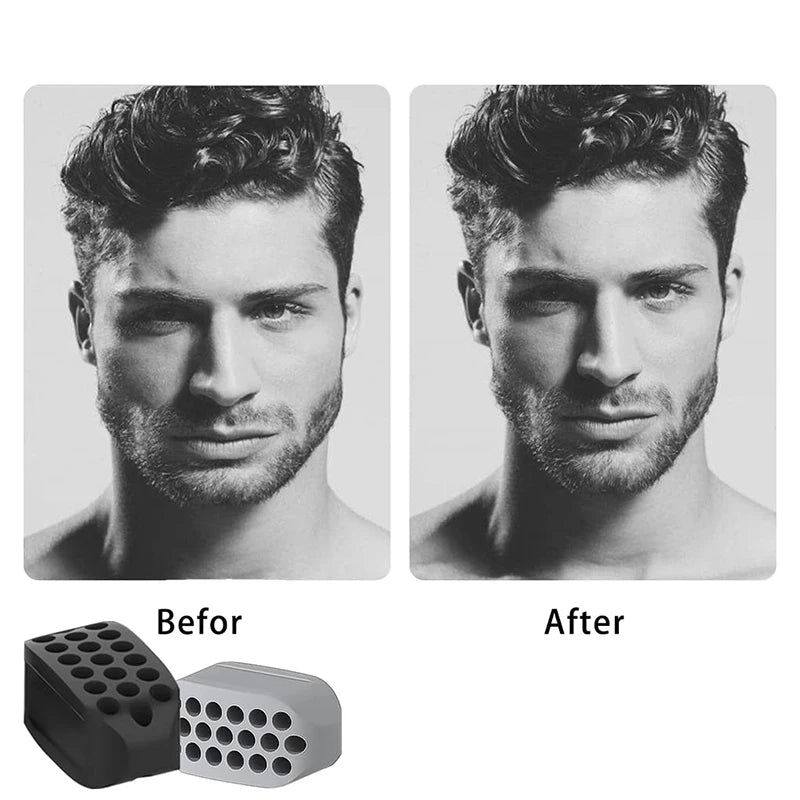 Silicone Jaw Exerciser Facial Toner & Jawline Fitness Ball Neck Toning Equipment Facial Beauty Tool Double Chin Exerciser -…