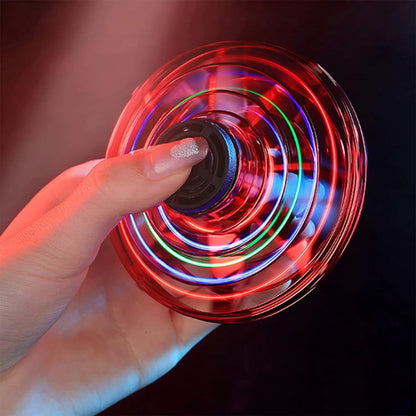 NEW LED Flying UFO Spinner Fingertip, Upgrade Flight Helicopter Gyro Flyorb Hover Ball, Mini Drone Aircraft Toy, Christmas G…