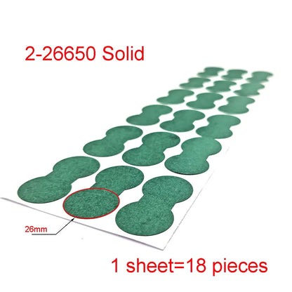 18650 21700 32650 Li-ion Battery Insulation Gasket Barley Paper Battery Pack Cell Insulating Glue Patch Electrode Insulated…