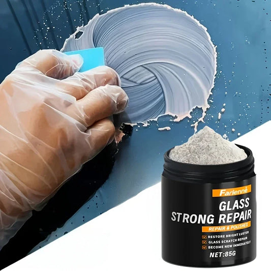 Super glass polishing powder|Restore glass clarity|Polishing for brightness|Glass scratch repair powder|Nanoscale scratch re…