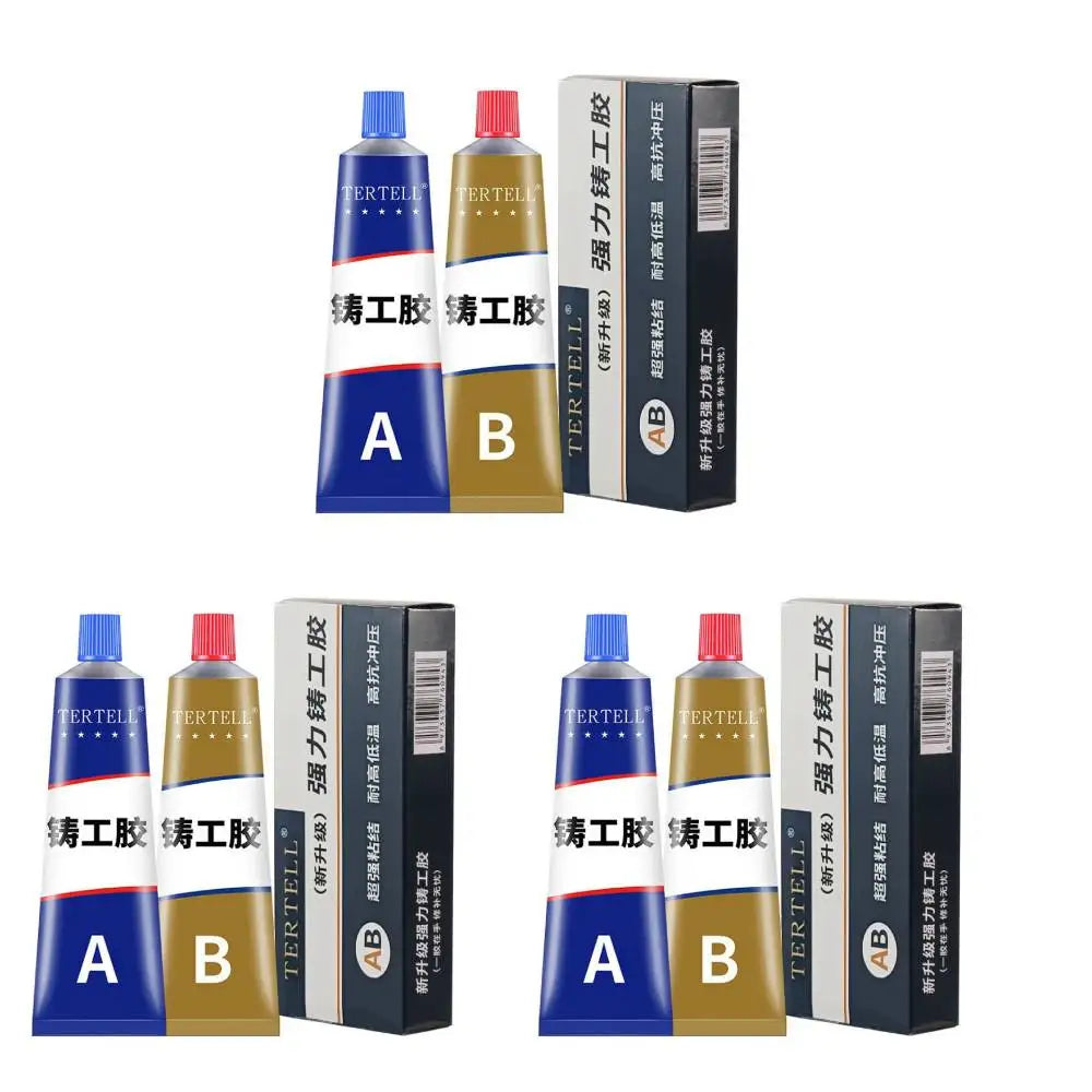 Cold Welding Glue Metal Repair Glue Heat-resistant AB Sealant High-strength Magic Plastic Repair Casting Adhesive Epoxy Resi…