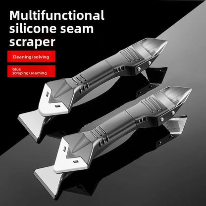 Silicone Scraper Squeegee Glue Remover Knife Caulking Angle Beauty Crack Trowel Tool Grout Scraper Kit 5in1 Multifunctional…