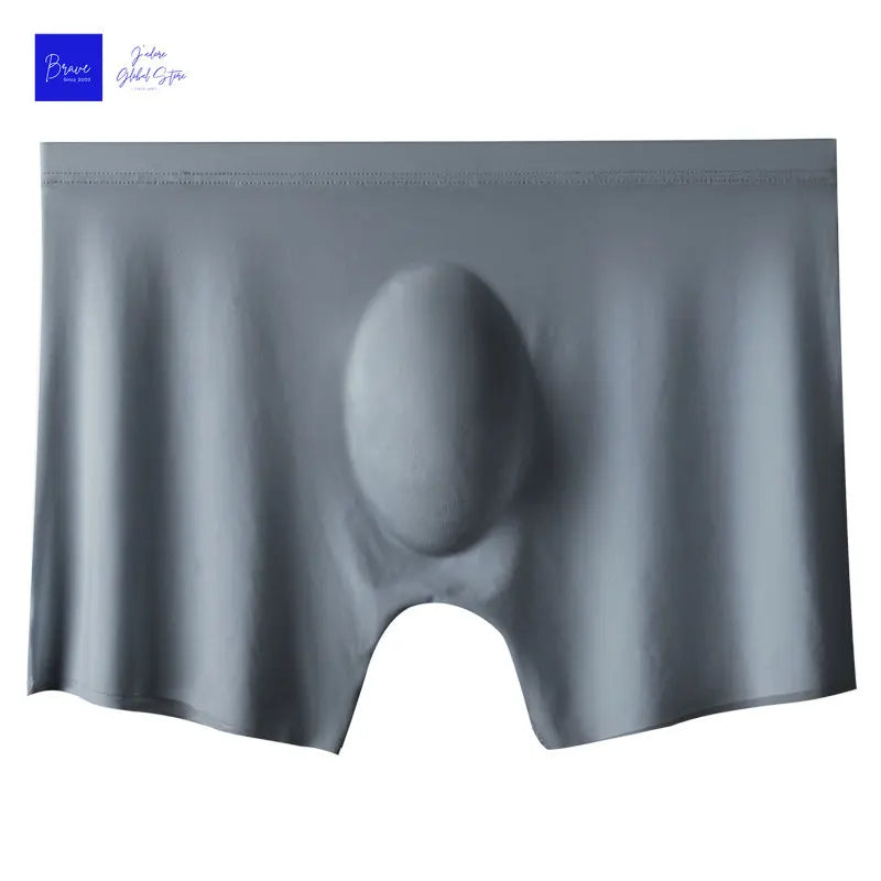 1pc Mens Boxers Shorts Ice Silk Men Panties Seamless Sexy Underwear Man Underpants Panties Male Antibacterial Breathable Bri…