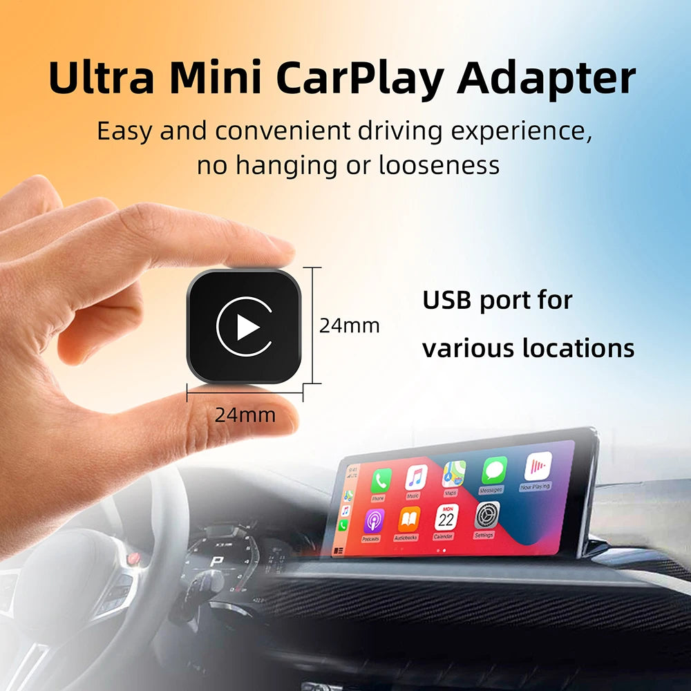 2in1 Wireless CarPlay Dongle Wireless Android Auto Adapter AI Smart Box Car Intelligent Systems For Car With Wired CarPlay -…