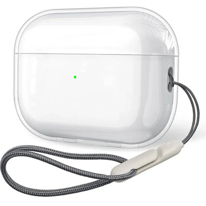 Clear Soft TPU Earphone Case with Lanyard Strap for Airpods Pro 2 3 2nd Generation Air Pods 4 3 1 3rd 2024 Gen Cover Accesso…