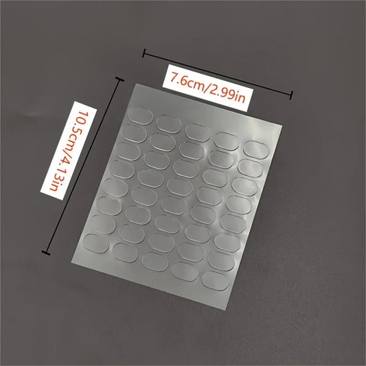 200pcs Transparent Double-Sided Tape Pads - Non-Marking, Anti-Skid Adhesive for DIY Projects & Model Car Decor Double - imag…