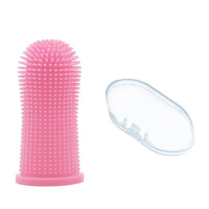 Dog Super Soft Pet Finger Toothbrush Teeth Cleaning Breath Care Nontoxic Silicone Tooth Brush Cat Dog Toothbrush Pet Product…