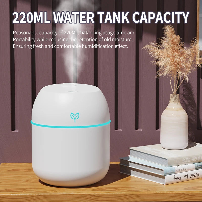 220ML big fog amount usb air humidifier Small desktop humidifier home intelligent car aromatreatment machine - image 4