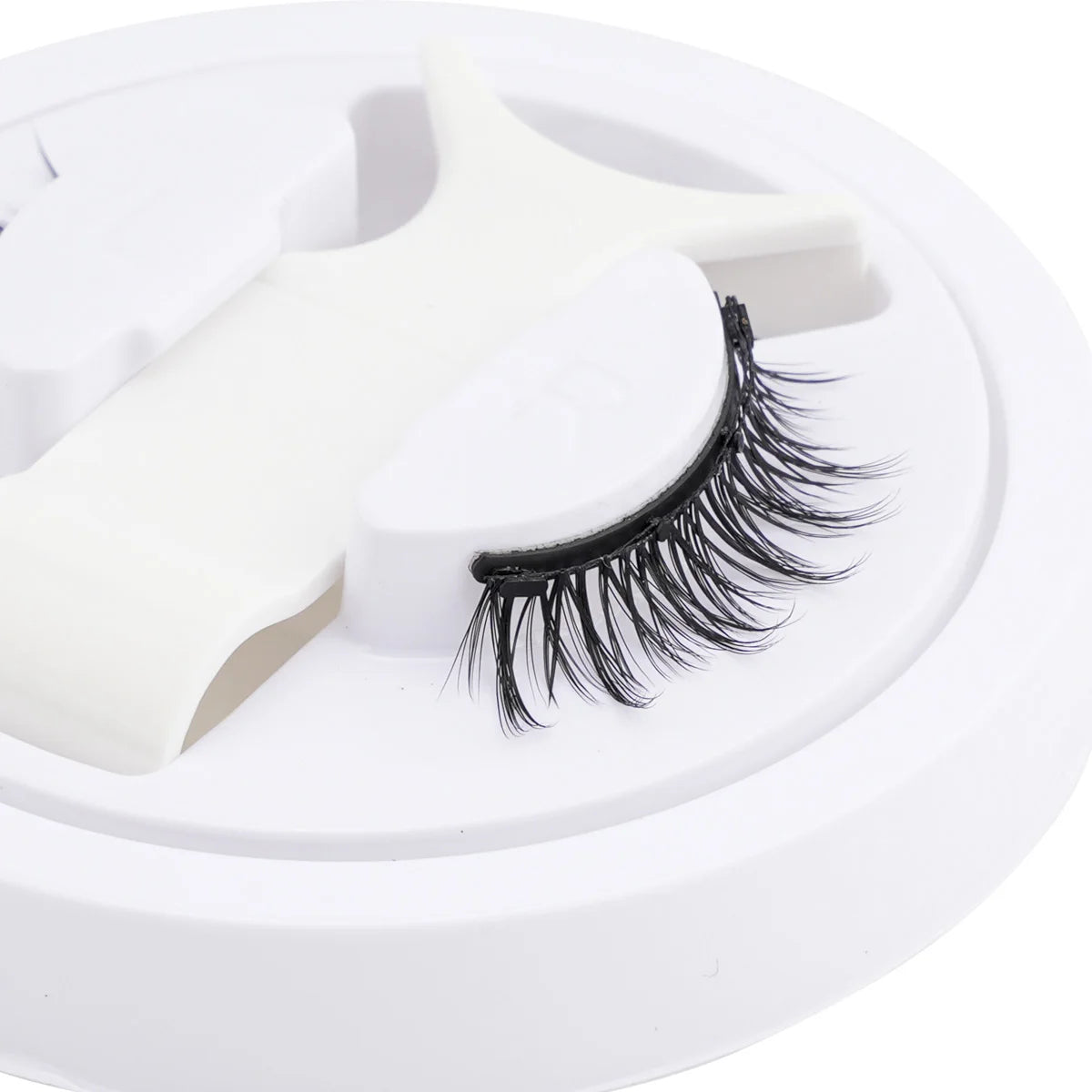 Hot 1 Pair Magnetic Eyelashes Handmade Fluffy Faux Mink Lashes Reusable Natural False Eyelashes and Magnetic Tweezers Set Ma…