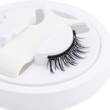 Hot 1 Pair Magnetic Eyelashes Handmade Fluffy Faux Mink Lashes Reusable Natural False Eyelashes and Magnetic Tweezers Set Ma…