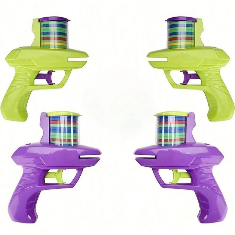 1pc Foam Disc Launcher Flying Disc Handheld Shooter Indoor Shooting Game Outdoor Backyard Toy For Boys And Girls Birthday Gi…