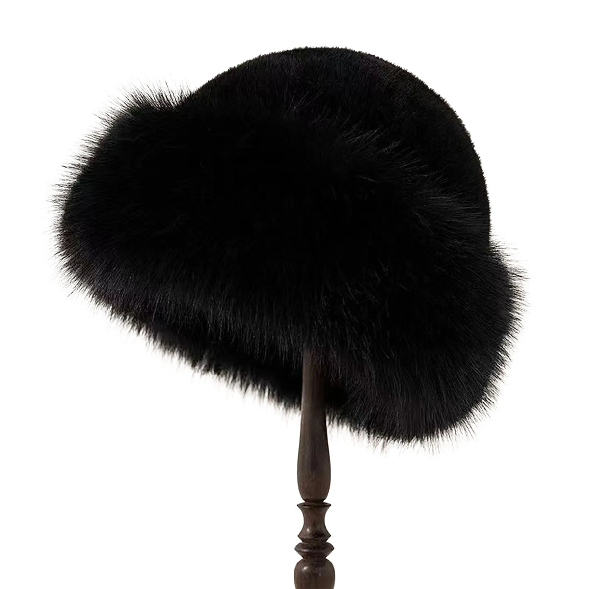 Thicken Plush Warm Fur Hat for women Fluffy Beanie winter Warm Thick Hat Mongolian Caps for Cold Weather Snow Caps - image 12