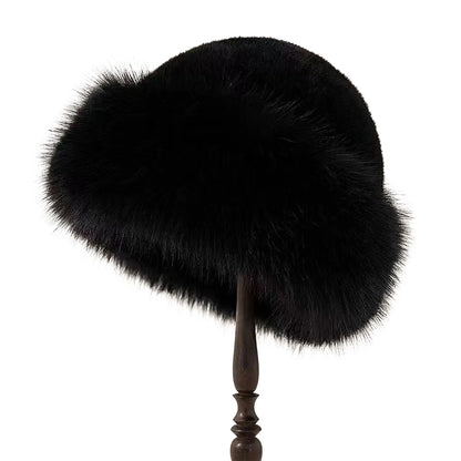 Thicken Plush Warm Fur Hat for women Fluffy Beanie winter Warm Thick Hat Mongolian Caps for Cold Weather Snow Caps - image 12