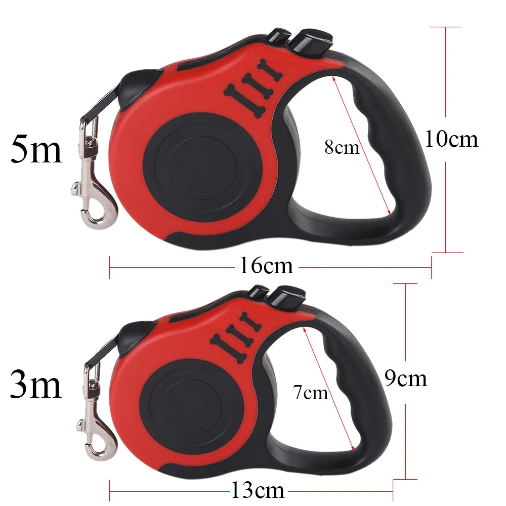 1pc/3pcs 3m 5m Dog Leash for Small Dogs Cat Automatic Retractable Nylon Lead Puppy Outdoor Travel Walking Hiking Traction Ro…