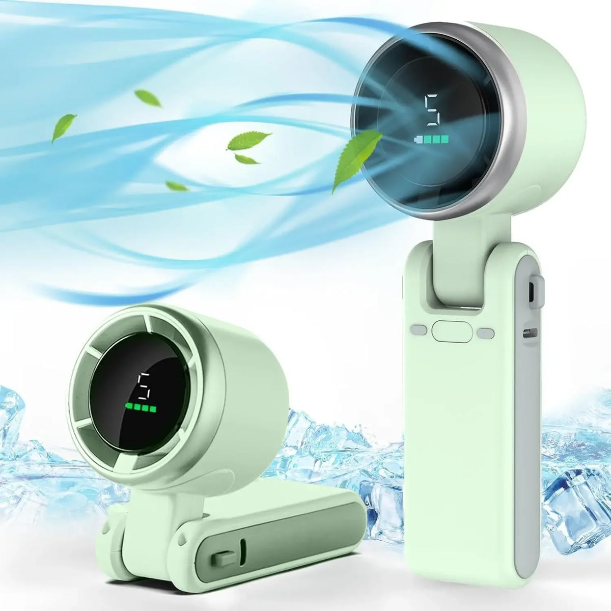 3-in-1 Fan, 5-speed, 3600mAh Rechargeable Lithium Battery, USB Charging, Travel Mini Fan - image 5