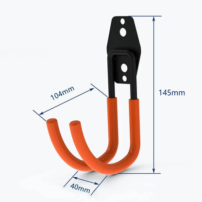 Heavy Duty Metal Hook Garage Organizer Wall Mount Bicycle Hanger Hooks Wall Mount Anti-slip Storage Hook For Ladders Garden…
