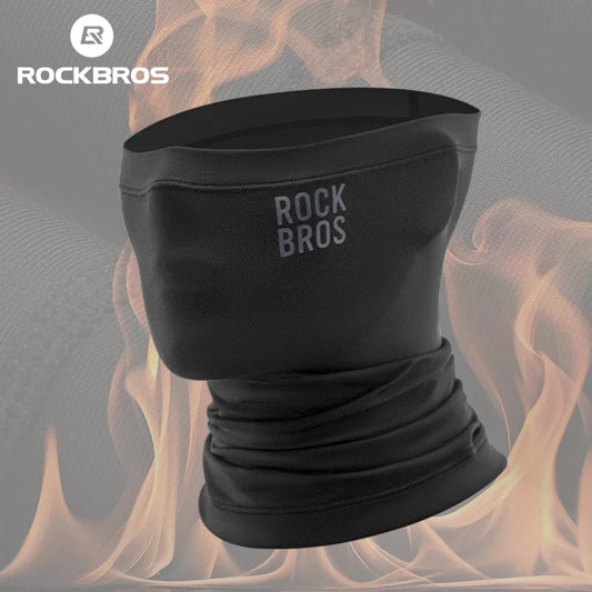 ROCKBROS Winter Keep Warm Cycling Face Mask Fleece Hiking Camping Ski Balaclava Neck Scarf Windproof MTB Road Bicycle Bike M…