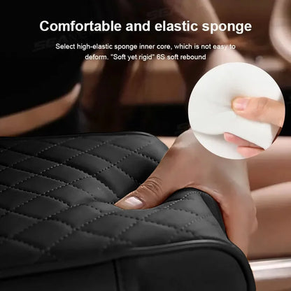 Auto Center Console Armrest Cushion With 2 Cup Holder Armrest Heightening Pad Auto Amrest Pillow Cover Pad for All Seasons -…