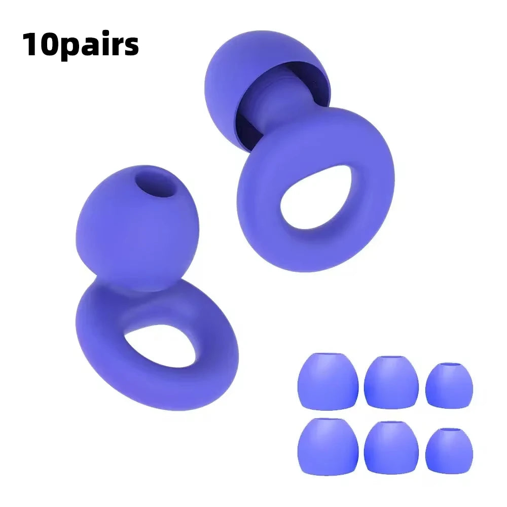 Silicone Earplugs for Swimming Sleep Noise Cancel Noise Reduction-Soundproof Reduce Disturbances -Quality Earplugs - image 28