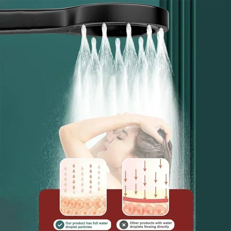 Bathroom Shower Head Pressurized Hand-held Shower Head Large Panel Pressurized Shower Accessories Bathing Tool - image 3