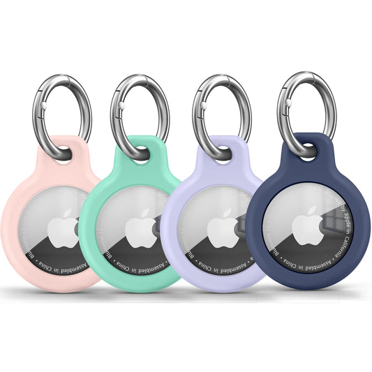 TPU Cover for Apple Air Tag Holder with Keychain Protective Shell Tracker Accessories Anti-scratch Sleeve For Apple Air Tag…
