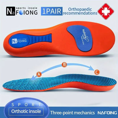 Orthopedic Insoles for Feet Sport Shock-absorbing Insole for Shoes Arch Support Plantar Fasciitis Templates Pads Men Women S…