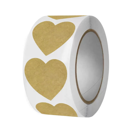 500 pcs / 1 roll ，kraft round self-adhesive label paper items classification name stickers personalized labels - image 10