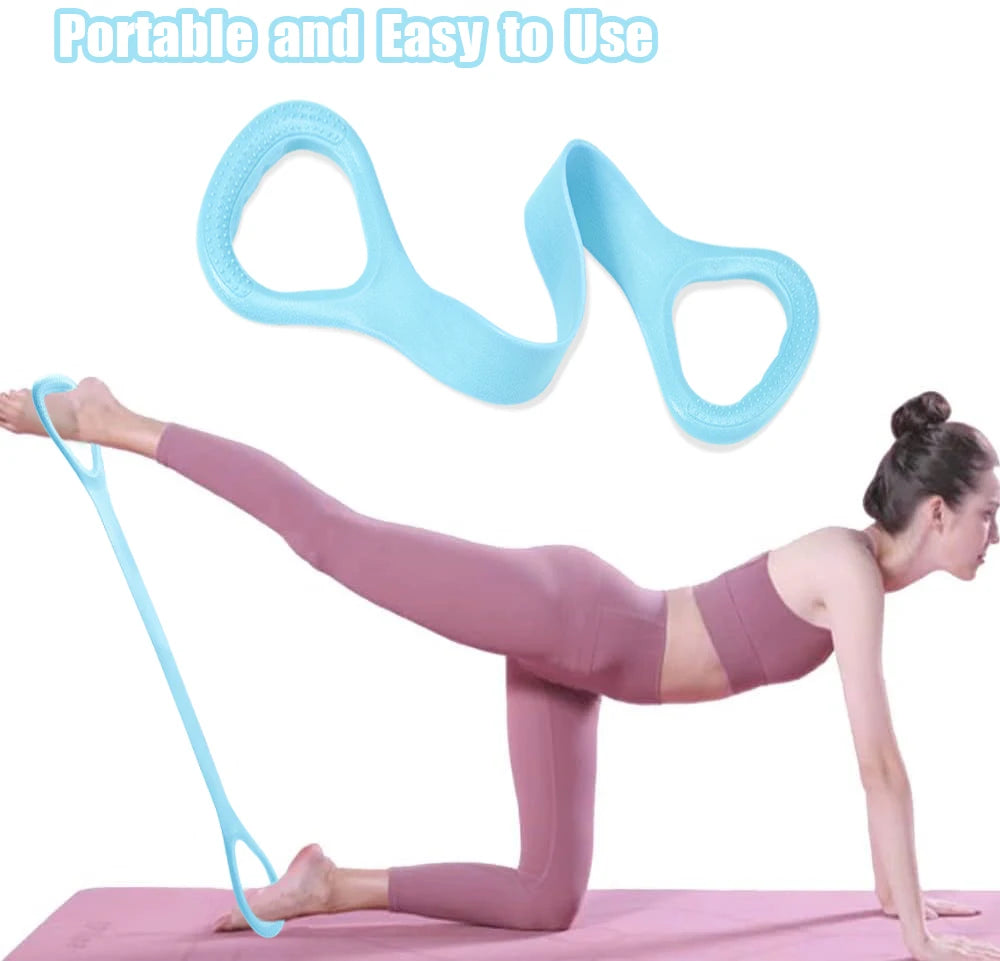 8 Fitness Workout Resistance Band Arm Back Shoulder Exercise Elastic Training Band Yoga Pilates Equipment - image 6