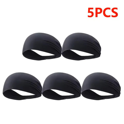Elastic Sports Headbands Sweat Absorption Headdress Quick Dry Workout Headband Anti-slip Breathable Sweatbands for Yoga Runn…