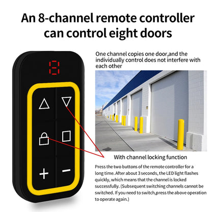Universal Garage Remote Control Gate Key Duplicator Clone Multi-frequency Garage Door Controller 8 Channels 300-915Mhz 433Mh…