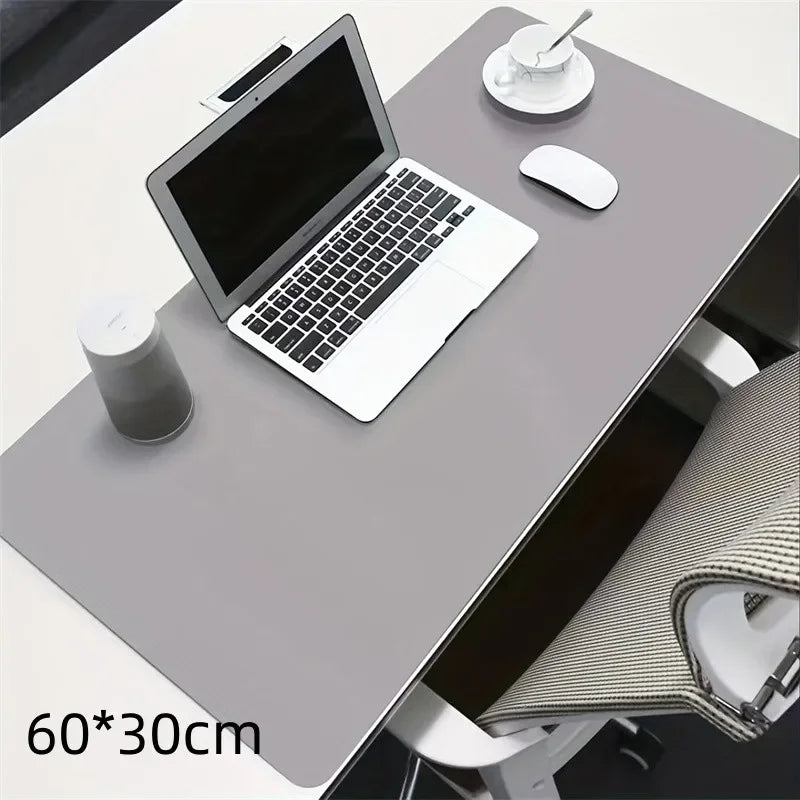 1 Pcs Large Size 600*300mm Office Desk Protector Mat PU Leather Waterproof Mouse Pad Desktop Keyboard Desk Pad Gaming Mousep…