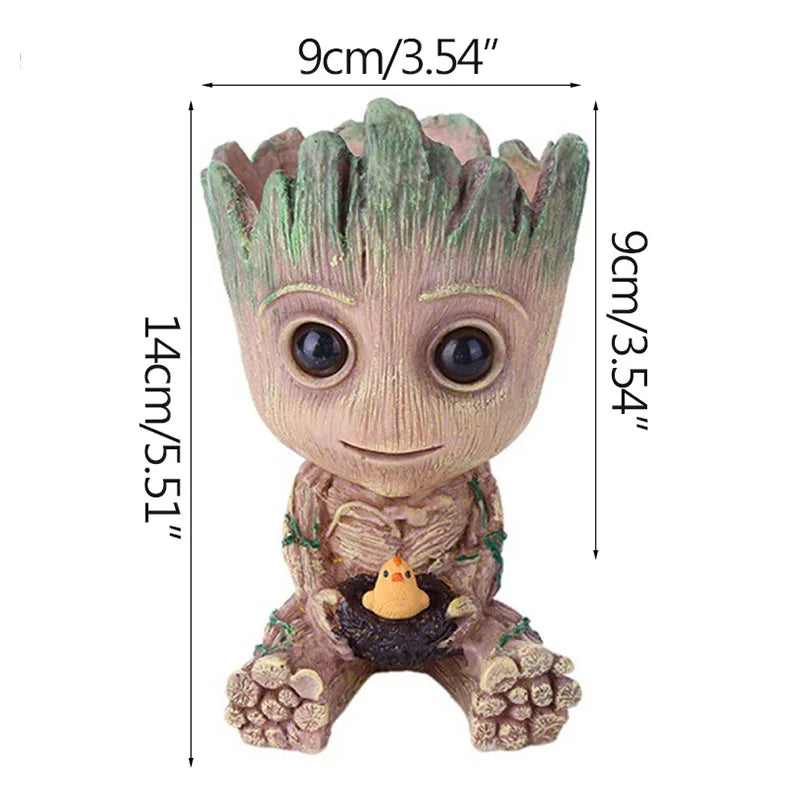 Home Decoration Crafts Miniature Model Office Desktop Display Cartoon Groot Figurines Handicrafts Decor Tree Man Ornament 5C…