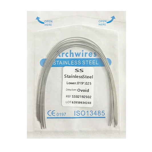 10pcs/pack Dental Arch Wires Orthodontic Super Elastic NITI Round Rectangle Archwire Lower/Upper 012/014/016/018/020/16x16/1…