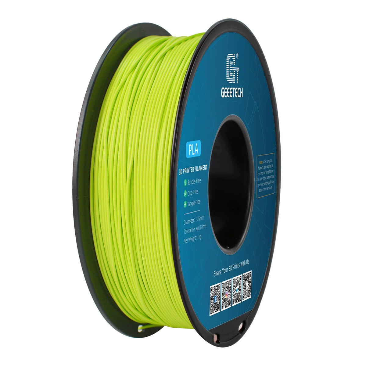 Geeetech 3d Printer Filament PLA PETG Plastic 1kg 1.75mm,Tangle-Free, 3d Printing Wire Materials, Black, White, Vacuum Packa…