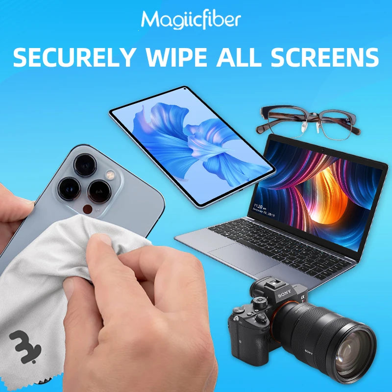 MagiicFiber Microfiber Cleaning Cloths, High Density Non-Streaking Wipes, Soft and Efficient Premium Cleaning Cloths - image…